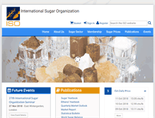 Tablet Screenshot of isosugar.org